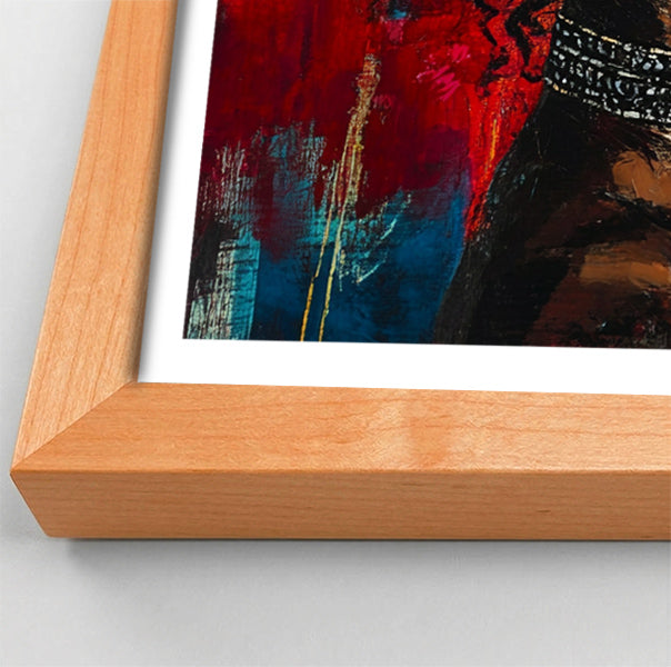 Black Couple Romantic Portrait Black love wall art view 82