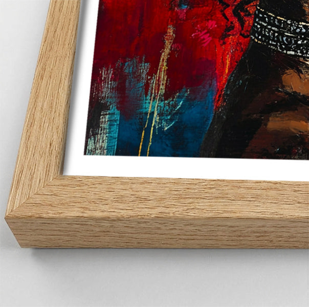 Black Couple Romantic Portrait Black love wall art view 76
