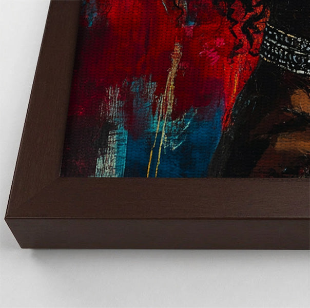 Black Couple Romantic Portrait Black love wall art view 34