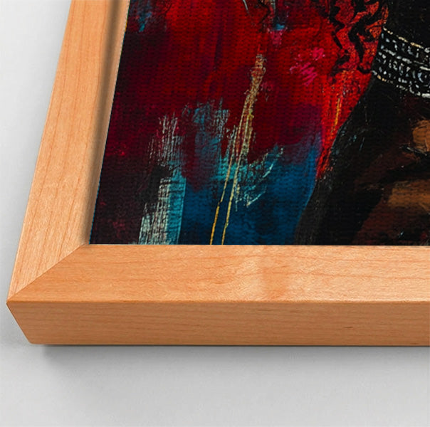 Black Couple Romantic Portrait Black love wall art view 46
