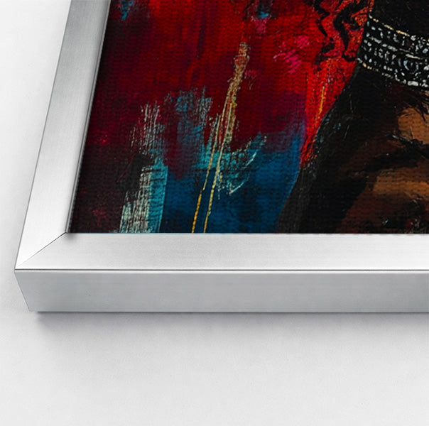 Black Couple Romantic Portrait Black love wall art view 58
