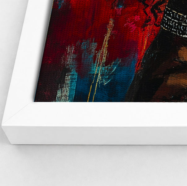 Black Couple Romantic Portrait Black love wall art view 64