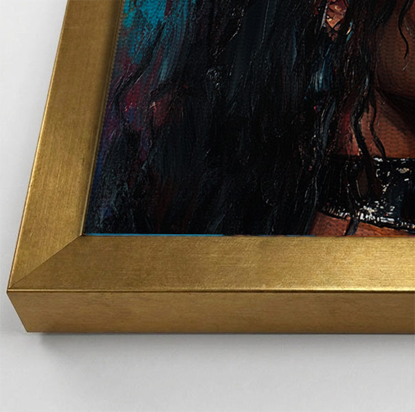 Black Love Couple Portrait Black love wall art view 40
