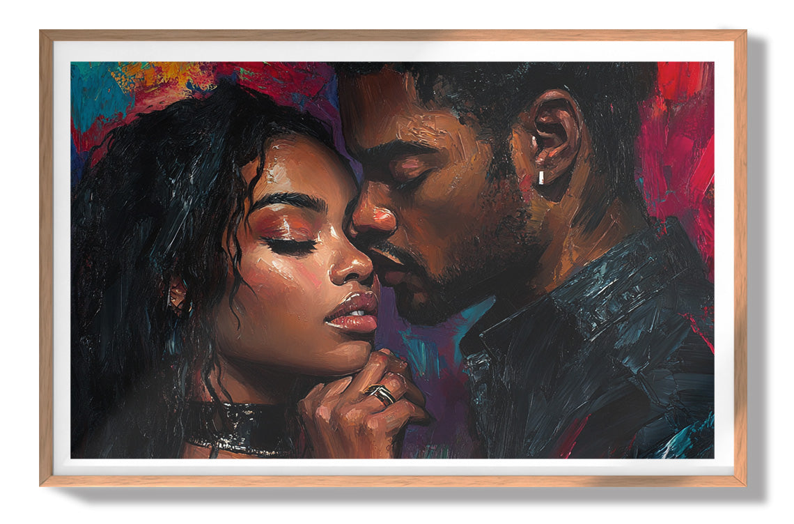 Black Love Couple Portrait Black love wall art view 79