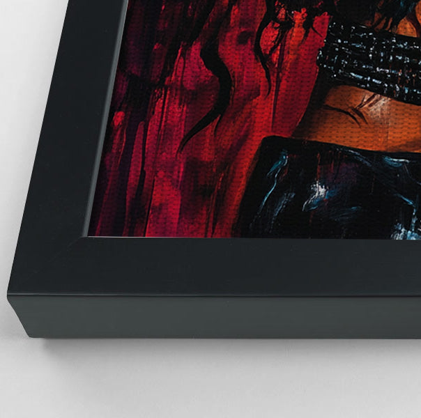 Black Couple Passion Portrait Black love wall art view 28