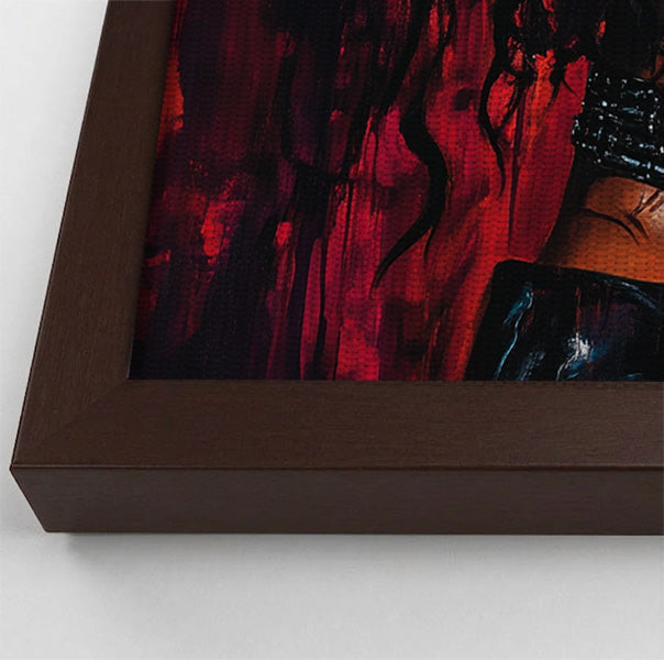 Black Couple Passion Portrait Black love wall art view 34
