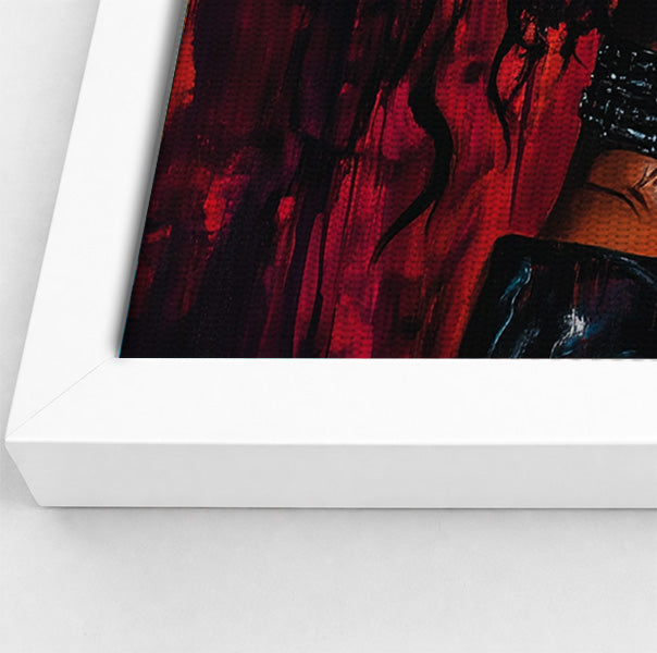 Black Couple Passion Portrait Black love wall art view 64