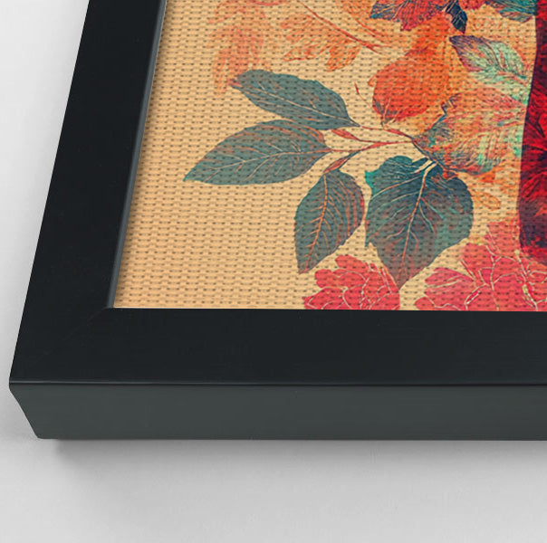 Black Woman Tropical Floral African American wall art view 28