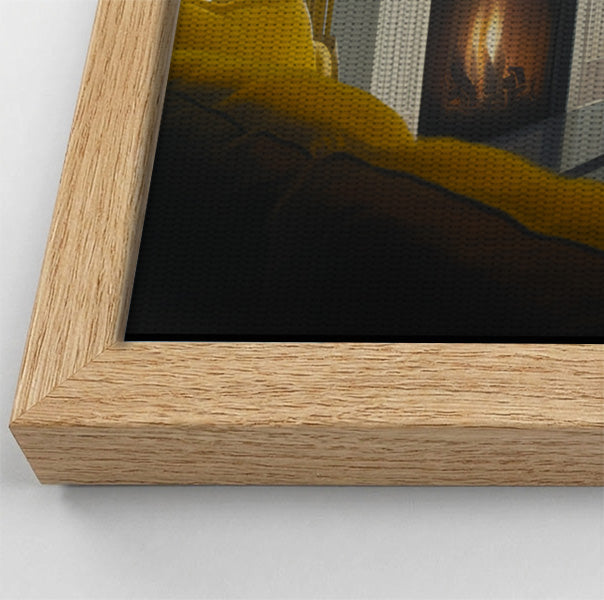 Black Woman Reading by Fireplace African American wall art view 52