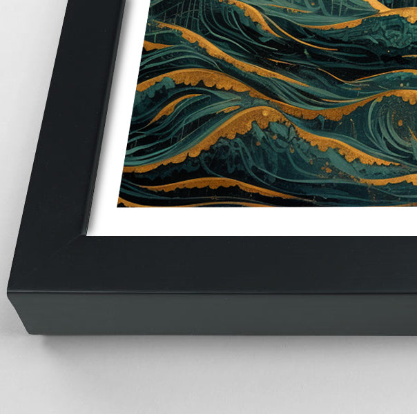 Moonlit Jellyfish Ocean Black Caribbean wall art view 70