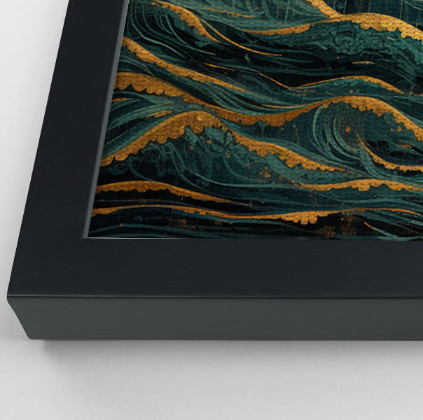 Moonlit Jellyfish Ocean Black Caribbean wall art view 28
