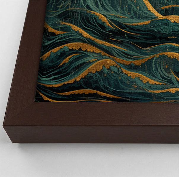 Moonlit Jellyfish Ocean Black Caribbean wall art view 34