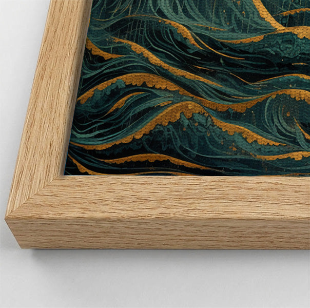 Moonlit Jellyfish Ocean Black Caribbean wall art view 52