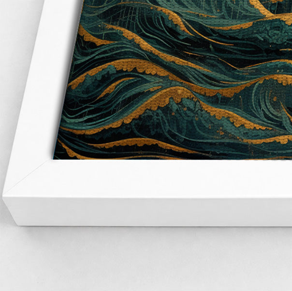 Moonlit Jellyfish Ocean Black Caribbean wall art view 64
