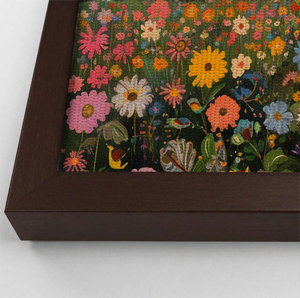 Elephant Family Floral African American canvas print view 34