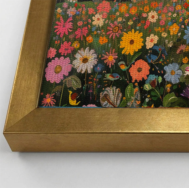 Elephant Family Floral African American canvas print view 40