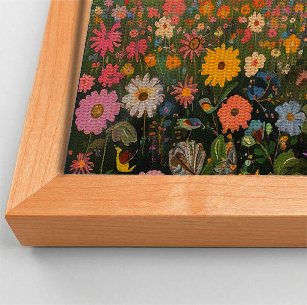 Elephant Family Floral African American canvas print view 46