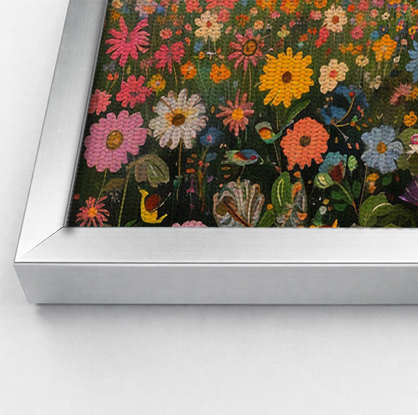 Elephant Family Floral African American canvas print view 58