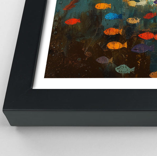 Black Mermaid Ocean Sunset Caribbean wall art view 70