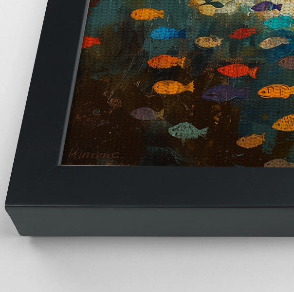 Black Mermaid Ocean Sunset Caribbean wall art view 28