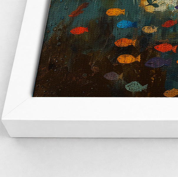 Black Mermaid Ocean Sunset Caribbean wall art view 64