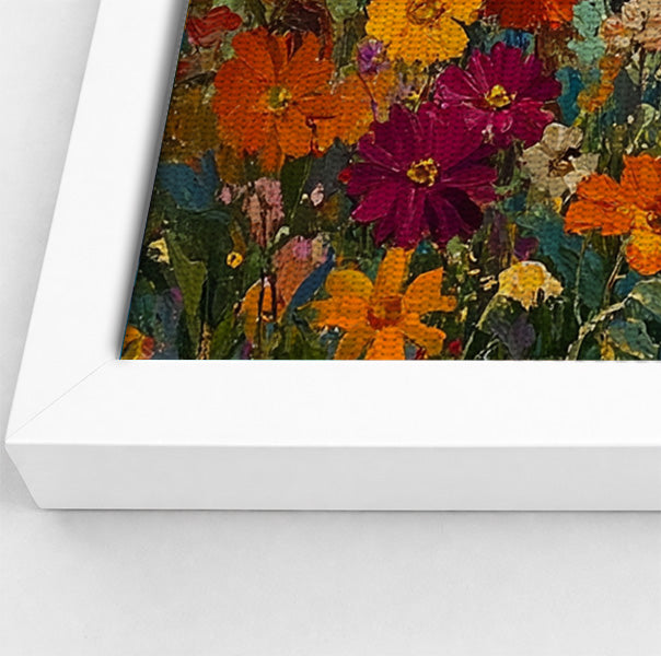 Elephant Pair Floral African American canvas print view 64