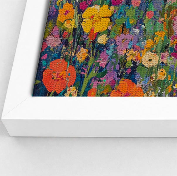 Elephant Floral Safari African American canvas print view 64