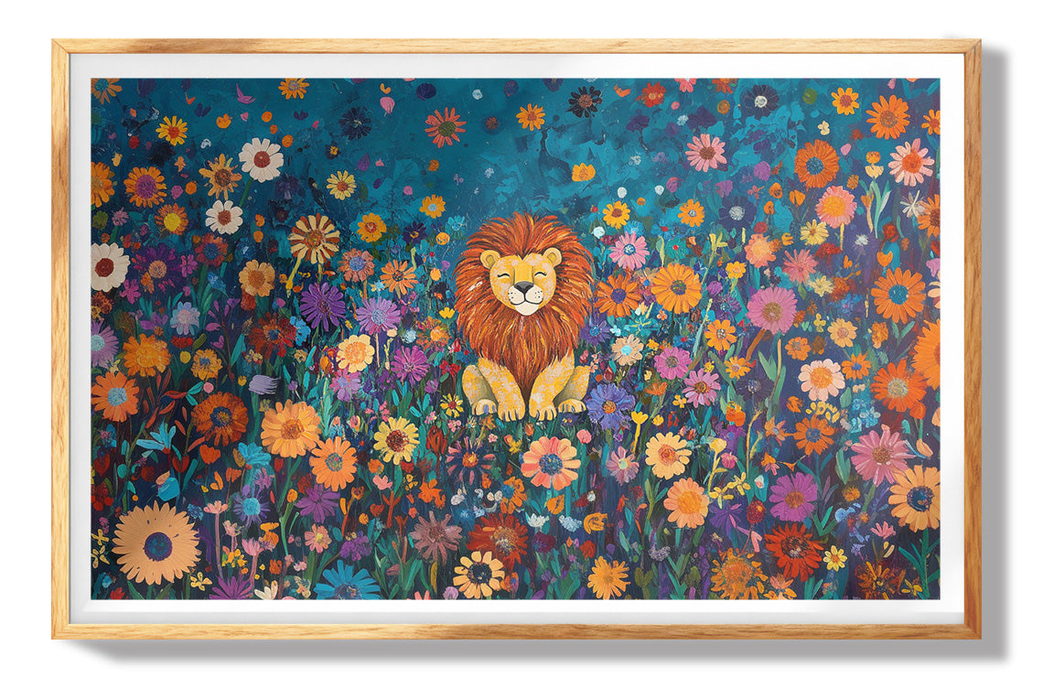 Elephant Family Floral African American canvas print view 73