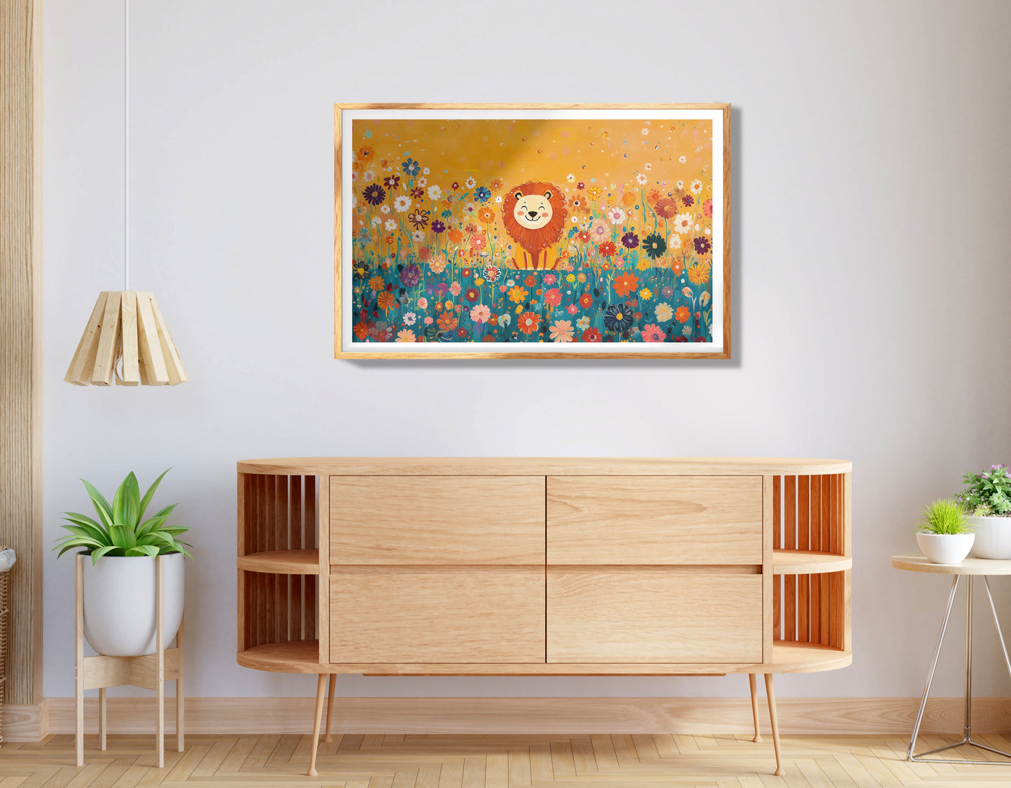 Colorful Elephant Family African American canvas print view 74