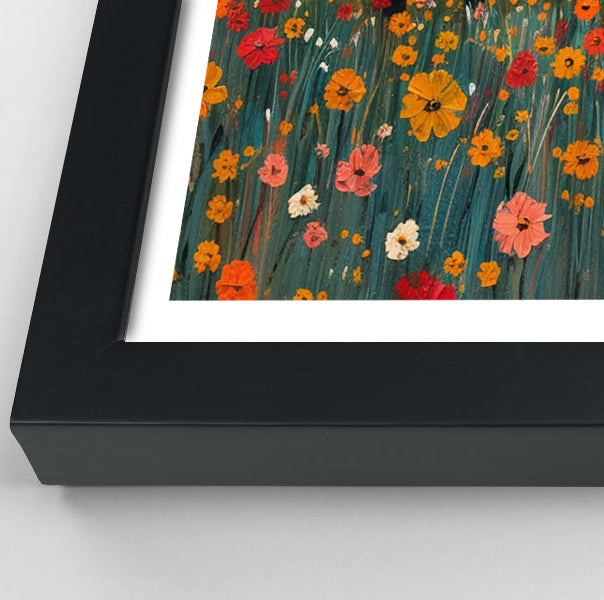 Elephants Under Flower Trees African American canvas print view 70