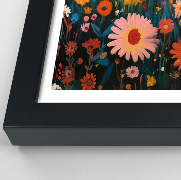 Happy Lion Floral African American canvas print view 70