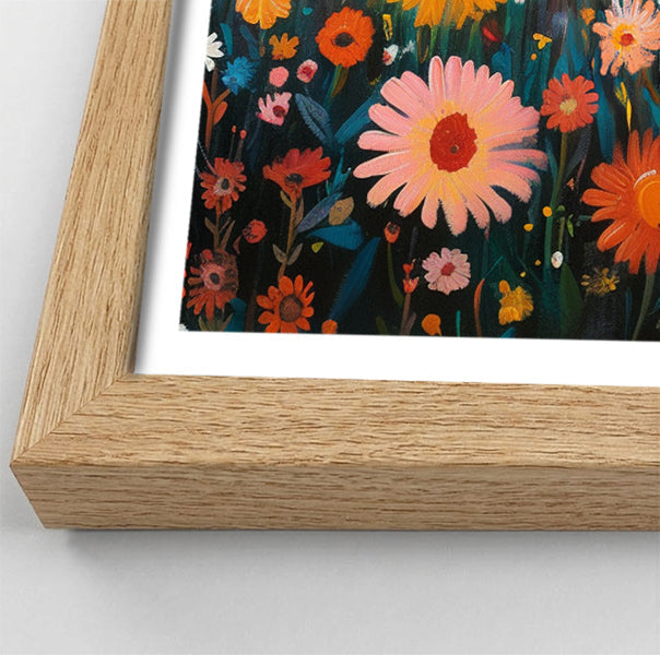 Happy Lion Floral African American canvas print view 76