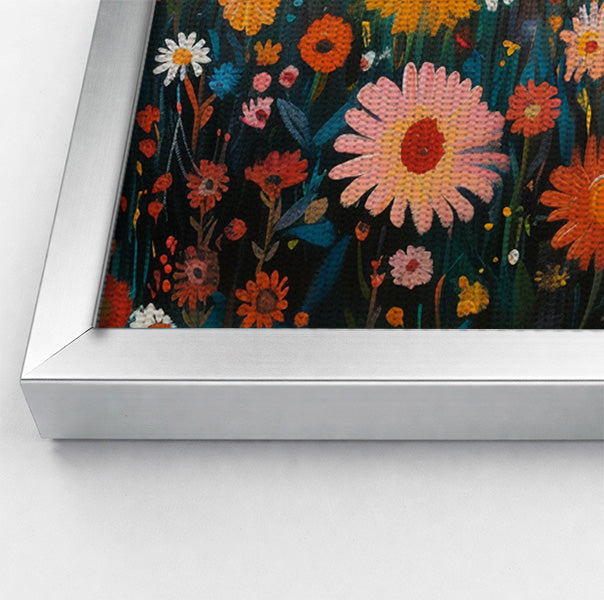 Happy Lion Floral African American canvas print view 58