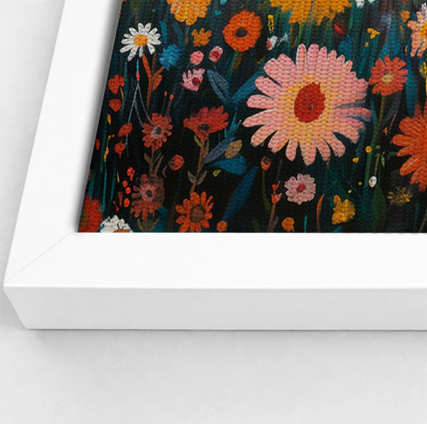 Happy Lion Floral African American canvas print view 64
