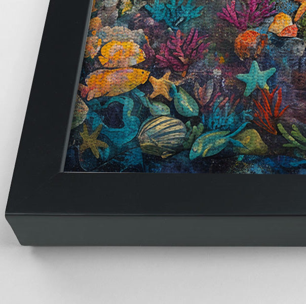 Black Mermaid Ocean Fantasy Caribbean wall art view 28