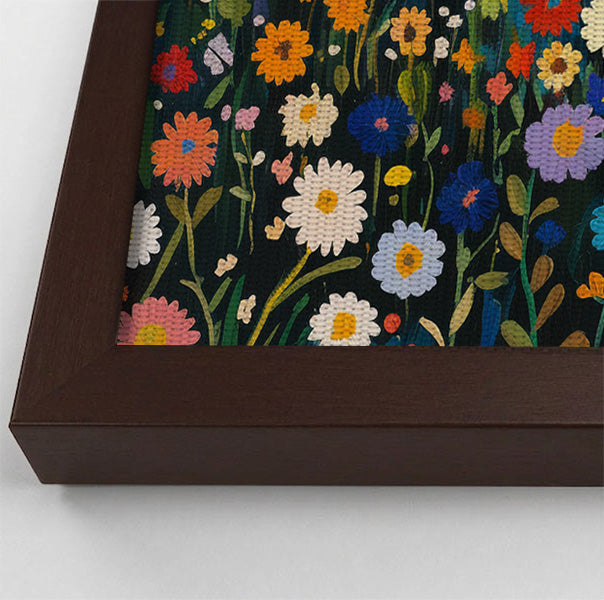Lion Wildflower Garden African American canvas print view 34