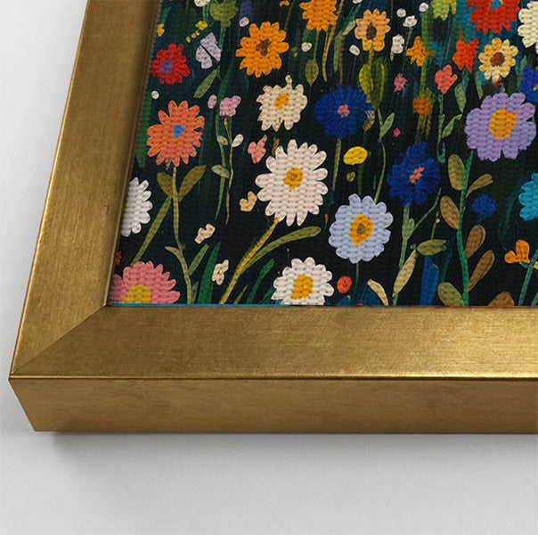 Lion Wildflower Garden African American canvas print view 40