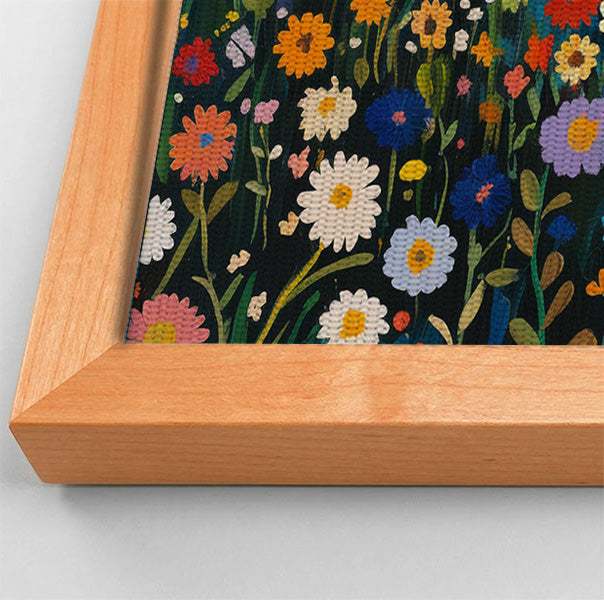 Lion Wildflower Garden African American canvas print view 46
