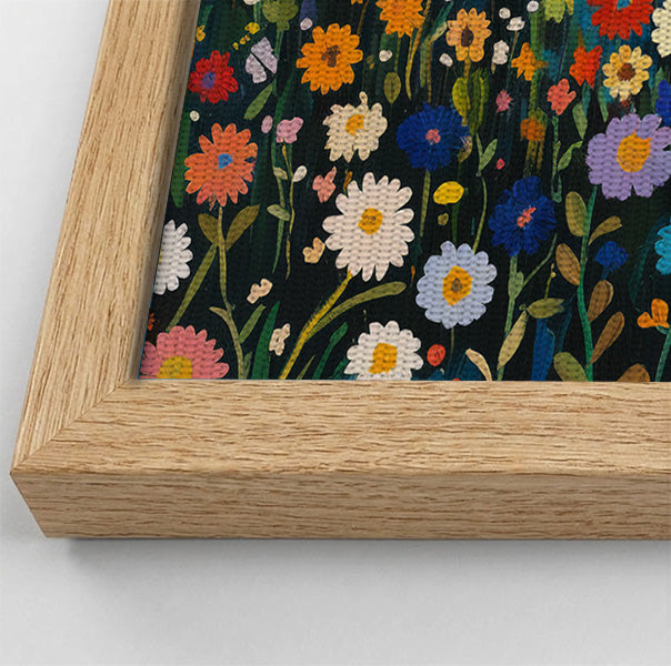 Lion Wildflower Garden African American canvas print view 52