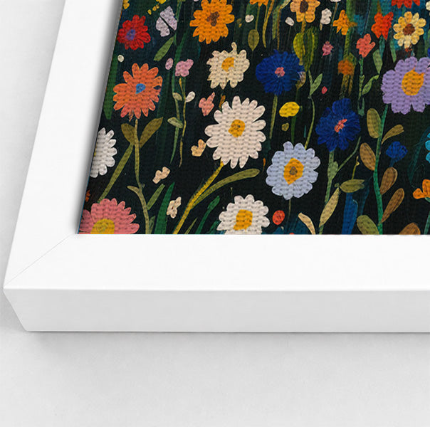 Lion Wildflower Garden African American canvas print view 64