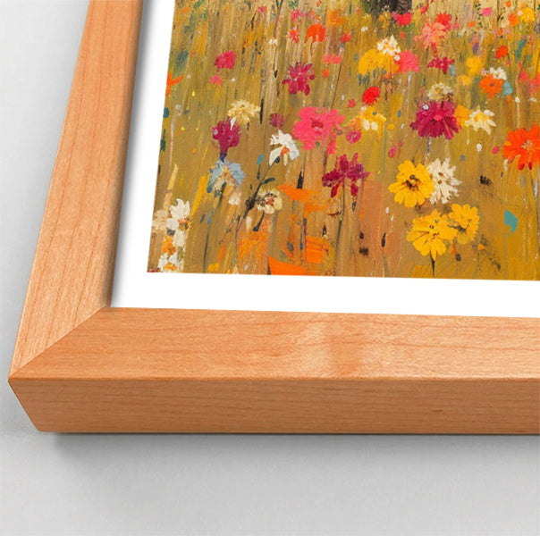 Elephant Herd Wildflower African American canvas print view 82