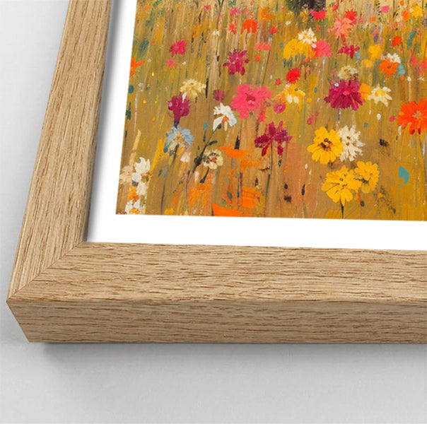 Elephant Herd Wildflower African American canvas print view 76