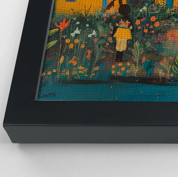 Giraffe Village Folk Black Black culture wall art view 28