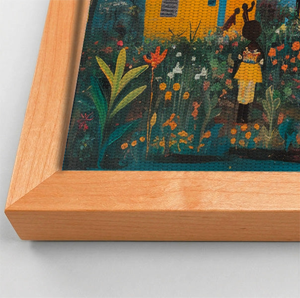 Giraffe Village Folk Black Black culture wall art view 46
