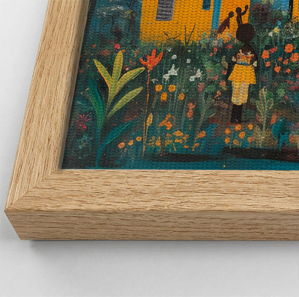 Giraffe Village Folk Black Black culture wall art view 52