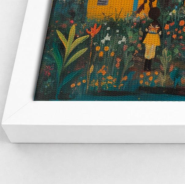 Giraffe Village Folk Black Black culture wall art view 64