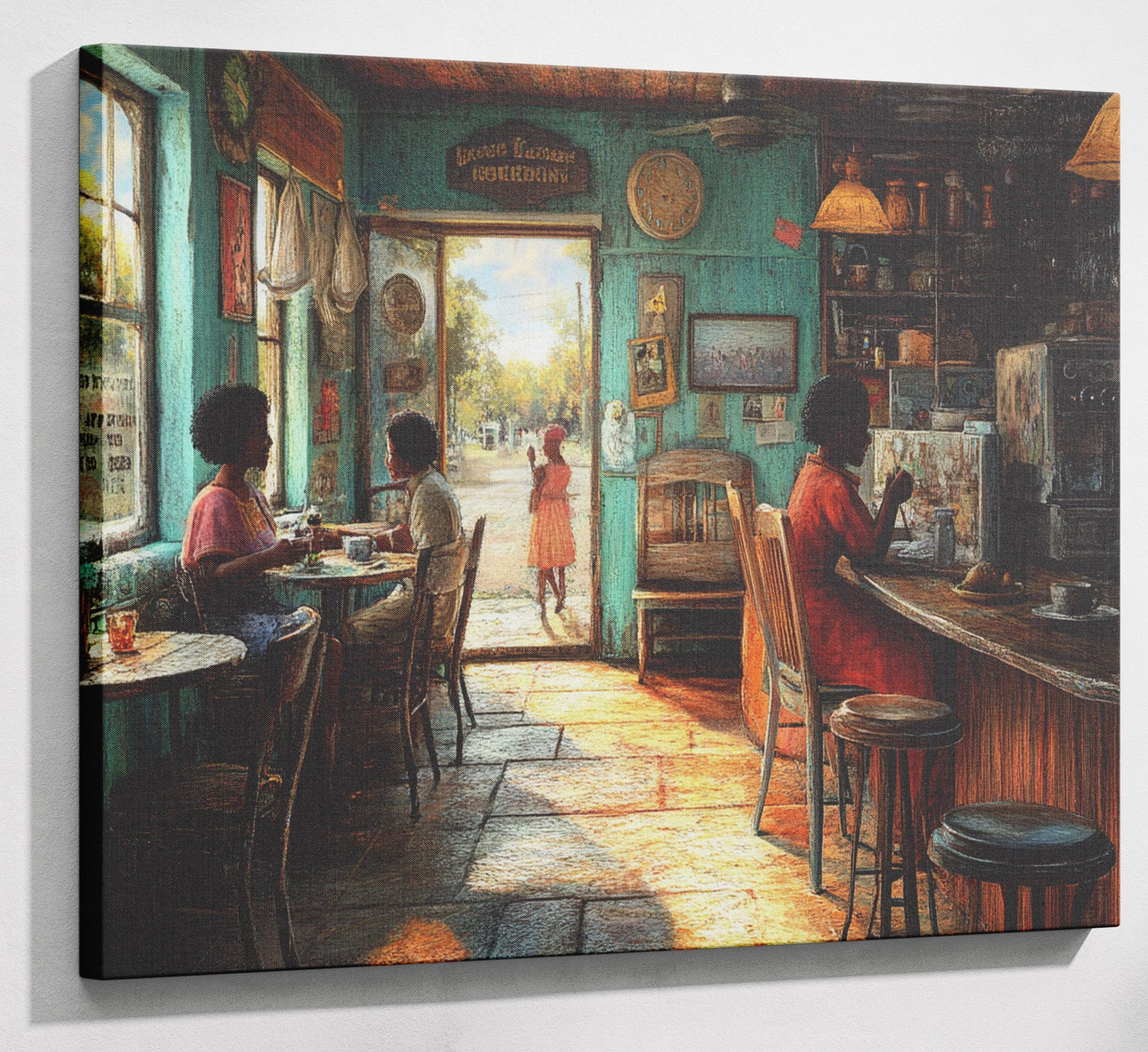 Cozy Black Kitchen Dining Room Black kitchen wall art displayed as kitchen wall decor