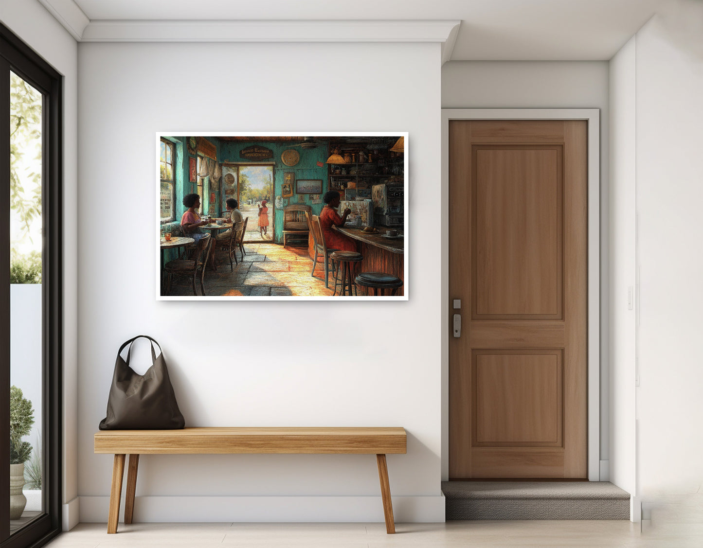 Cozy Black Kitchen Dining Room Black kitchen wall art view 11