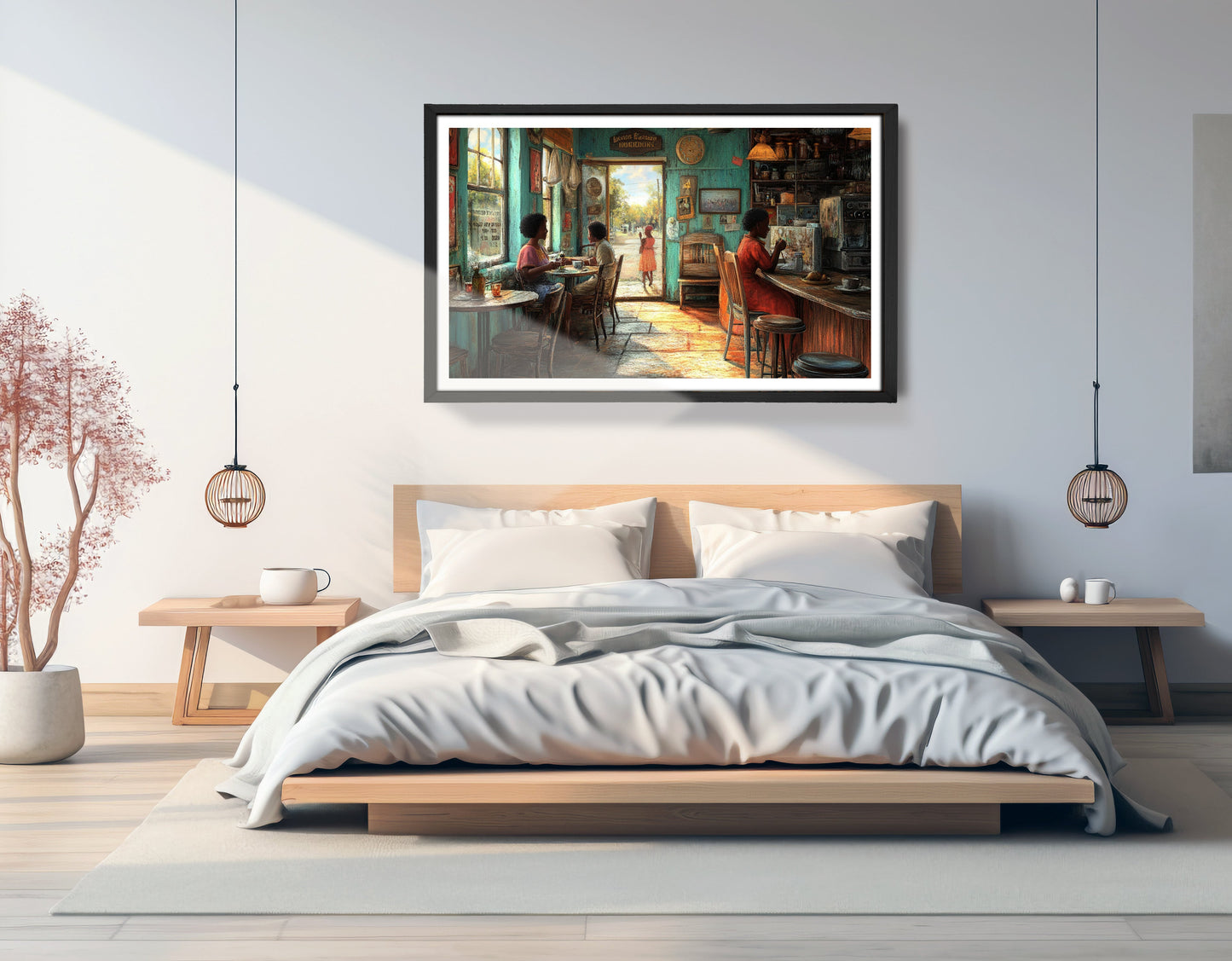 Cozy Black Kitchen Dining Room Black kitchen wall art view 69