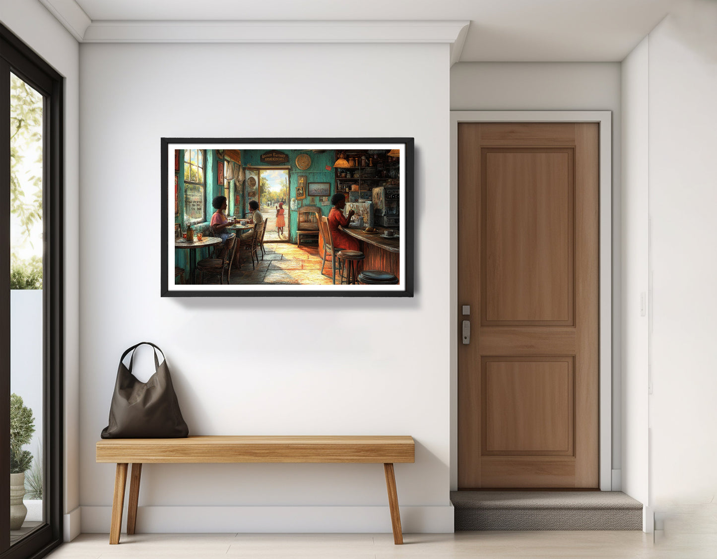 Cozy Black Kitchen Dining Room Black kitchen wall art view 71